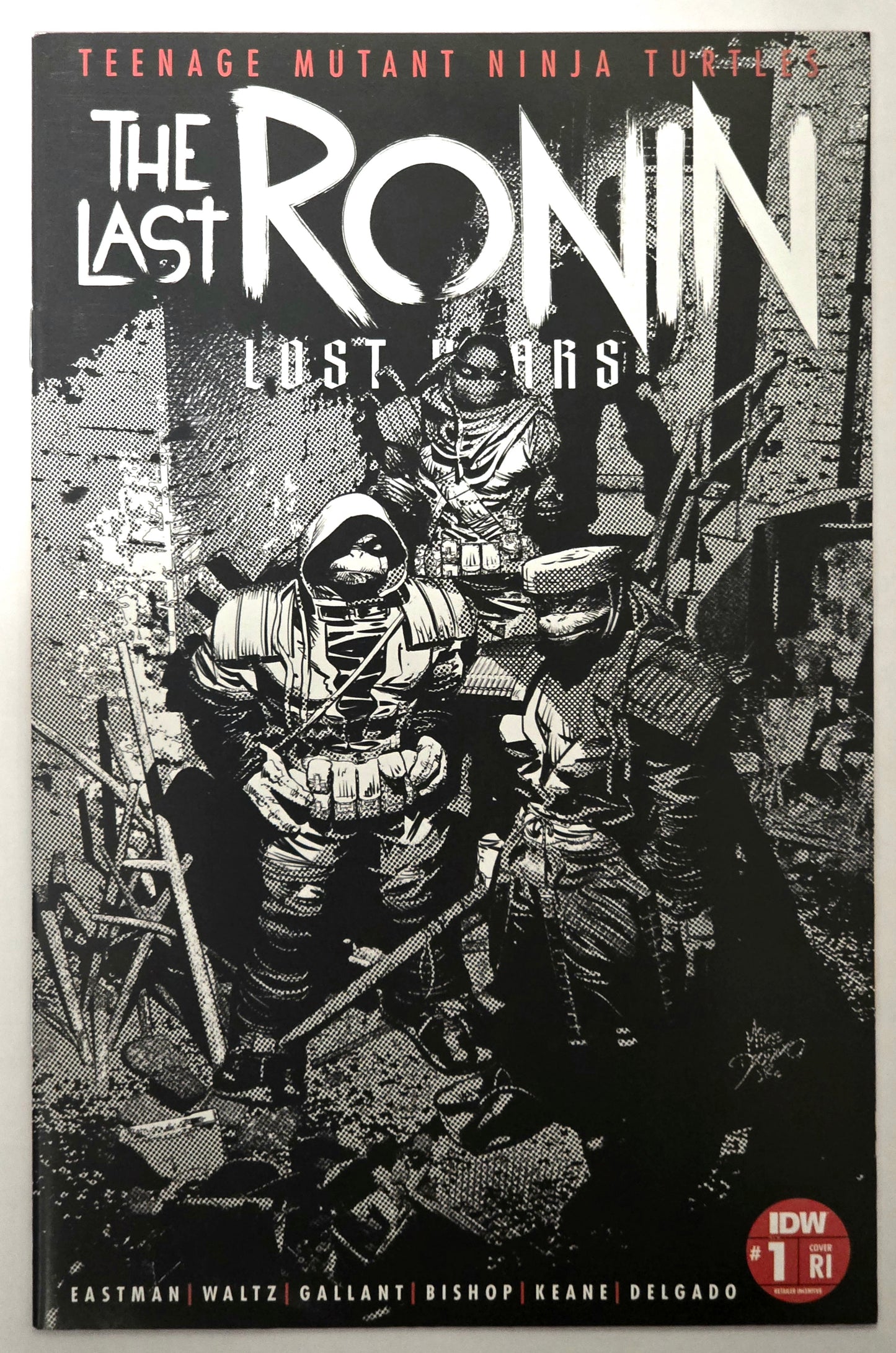 Teenage Mutant Ninja Turtles The Last Ronin Lost Years #1 Mike Deodato 1:50 Black and White Incentive Cover First Print NEAR MINT IDW