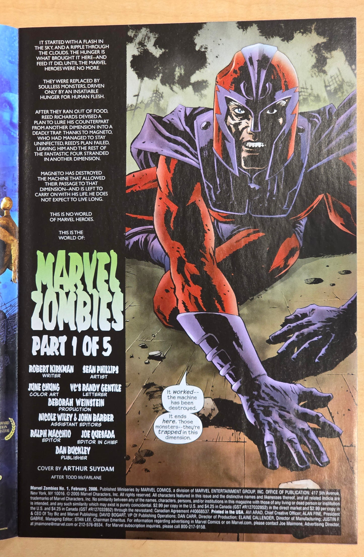 Marvel Zombies #1-5 Complete Run INCLUDES #1 ARTHUR SUYDAM VARIANT COVER! NEAR MINT