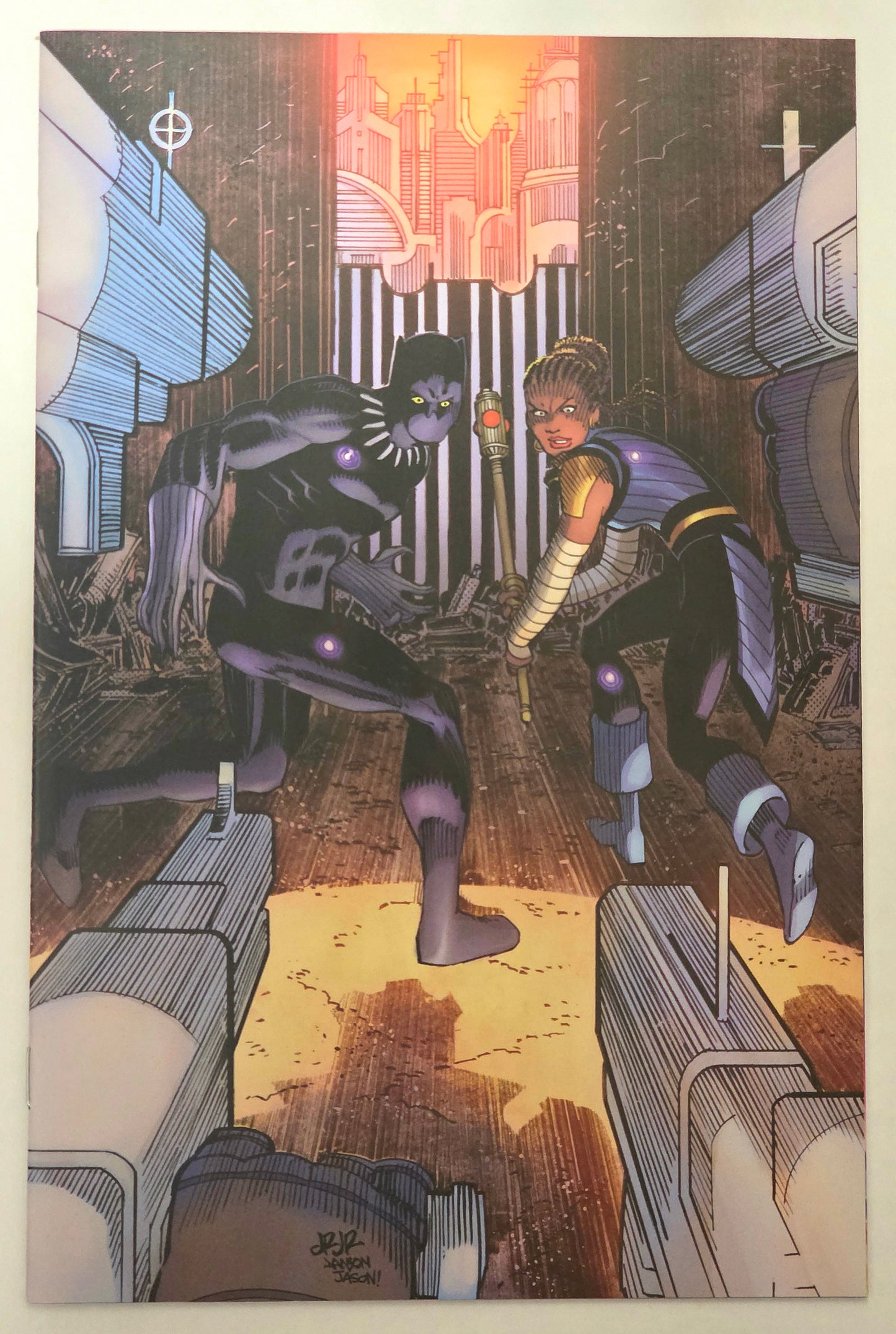 Black Panther The Long Shadow #1 Virgin Variant Edition John Romita Jr 1:100 incentive NEAR MINT Marvel
