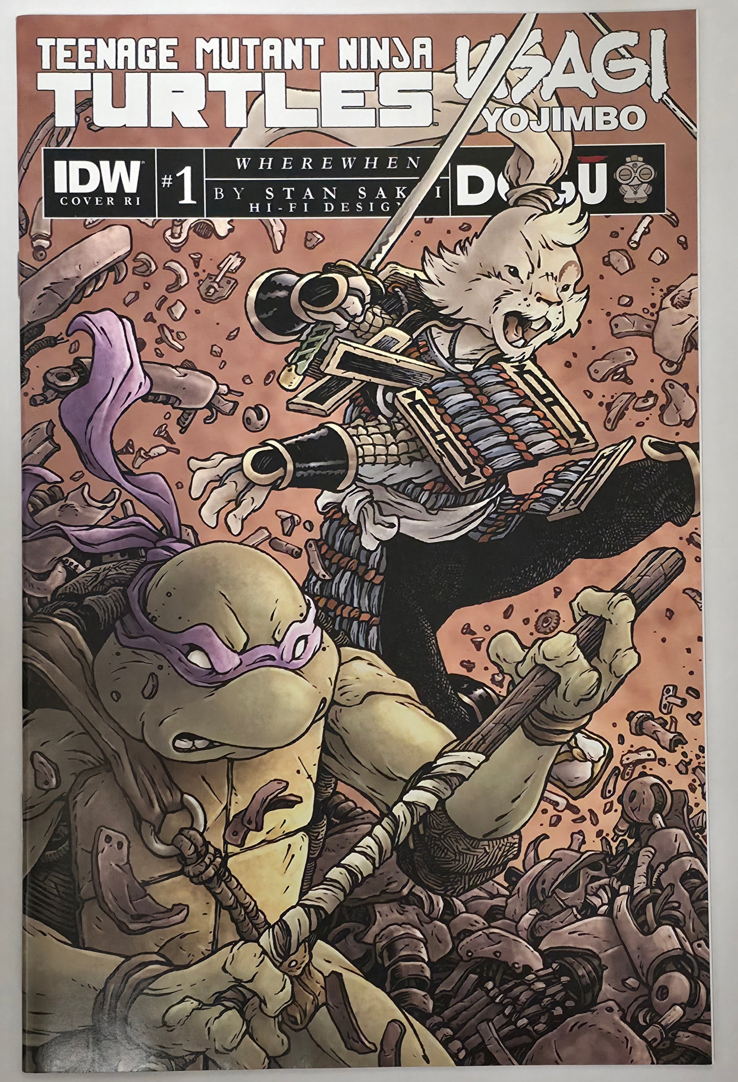 Teenage Mutant Ninja Turtles Usagi Yojimbo: WhereWhen #1 Retailer Incentive 1:50 David Peterson NEAR MINT IDW