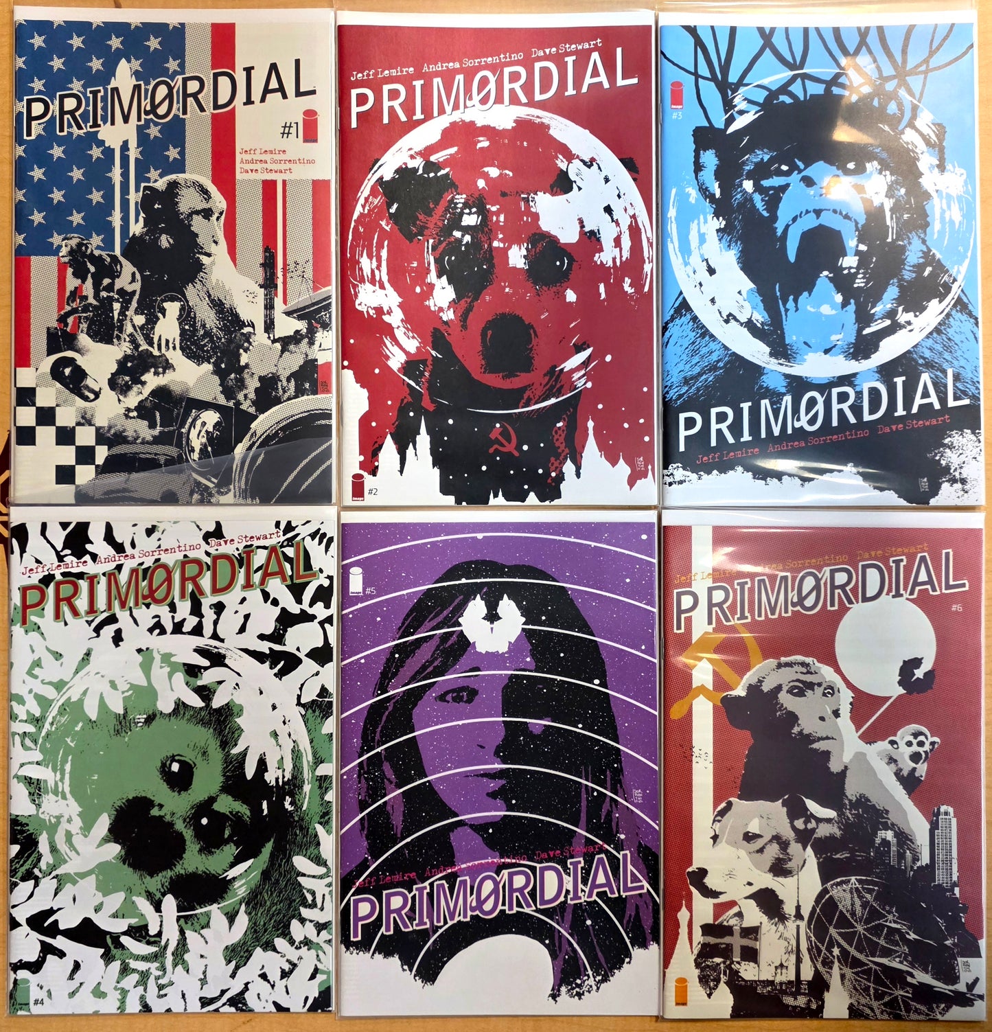 Primordial #1-6 Complete Run Jeff Lemire Image Comics NEAR MINT