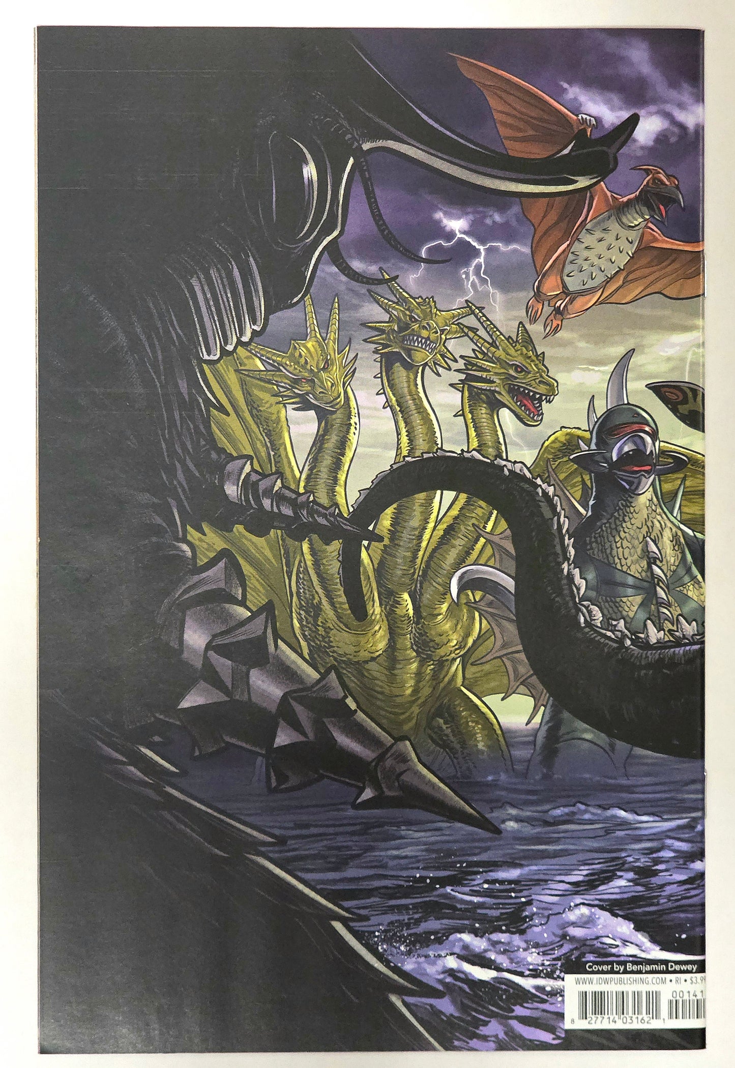 Godzilla Here There Be Dragons #1 Retailer Incentive 1:25 Variant Cover Benjamin Dewey NEAR MINT IDW
